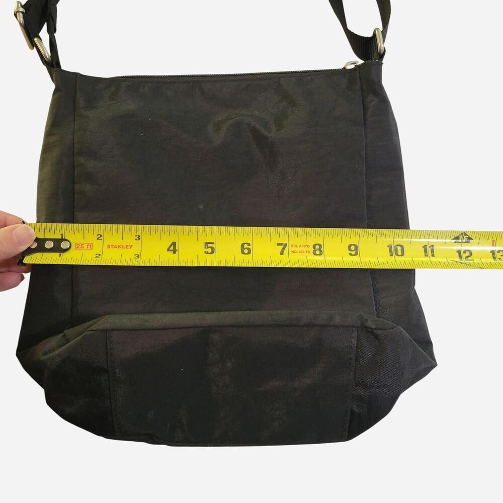Baggallini Pocket Town Black Crossbody Purse Adjustable Travel Nylon Bag - Picture 7 of 8